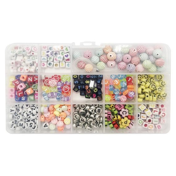 Набор бус для создания украшений 035-145 леска в комплекте