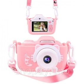 Противоударный цифровой детский фотоаппарат игрушка, видеокамера Котик Smart Kids Camera 3 Series