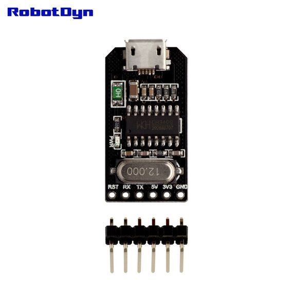 Конвертер MicroUSB-TTL CH340G RobotDyn | Зображення 1