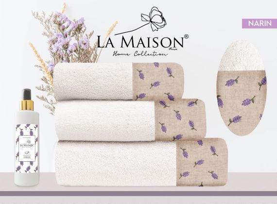Подарунковий набір рушників La Maison, 3 шт. з ароматом Narin