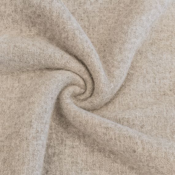 Плед тревел 100% шерсть бежевый 140×200 см с ремнем Love You | Зображення 2