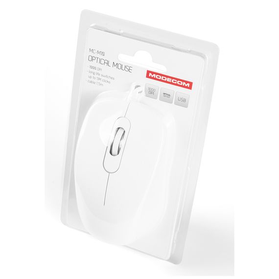 Мишка Modecom MC-M10 USB White (M-MC-0M10-200) | Зображення 5