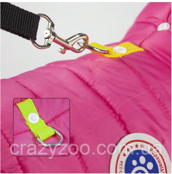 Комбинезон для собак и котов EcoToys Rose M малиновый A: 27 см B: 34 см C: 28 см 7019 | Зображення 4
