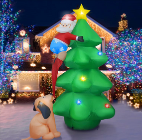 Різдвяна ялинка надувна, різдвяна зовнішня світлодіодна ялинка, гігантська в