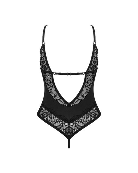 Мереживний боді з відкритим доступом Obsessive Bellastia чорний, XS/S sexstyle | Зображення 3