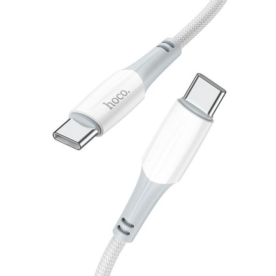 Дата кабель Hoco X70 Ferry Type-C to Type-C 60W (1m) Білий | Зображення 1