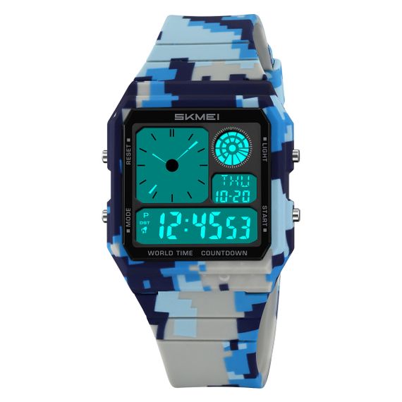 Годинник наручний Skmei 2347CMBU Camo Blue | Зображення 1