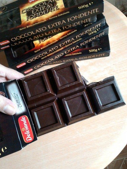 Итальянский шоколад черный Dolciando Extra Fondente, 500 грамм (50% какао) | Зображення 1