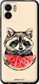 Чохол на Xiaomi Redmi A1 Єнотик з кавуном "4605b-2768-2448"