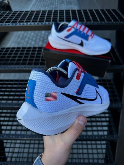 Кросівки Nike Zoom Pegasus 40 USA (White & blue) | Зображення 2