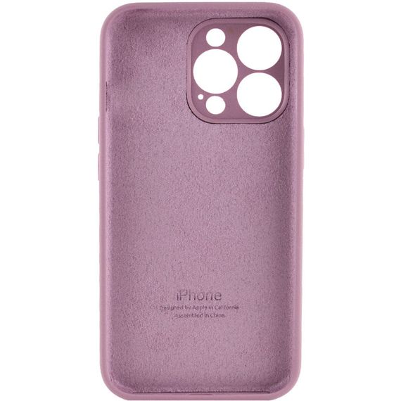Чехол Silicone Case Full Camera Protective (AA) для Apple iPhone 15 Pro Max (6.7") Лиловый / Lilac Pride | Зображення 1
