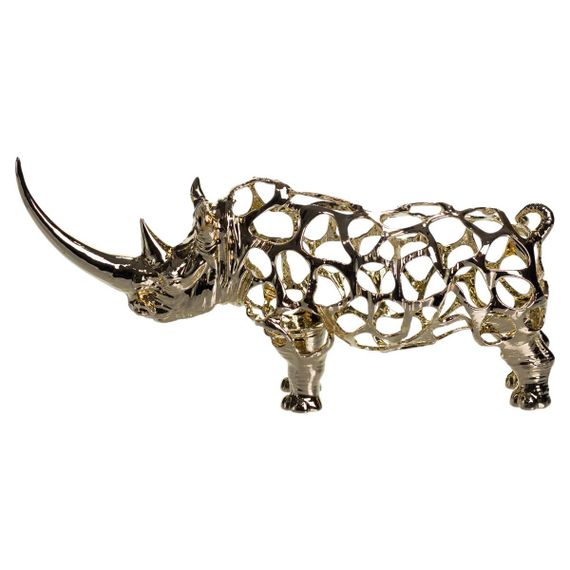 Декоративная фигурка Rhinoceros 23х6х10 см металлическая HP-7-22