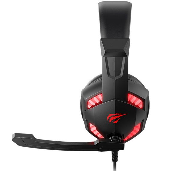 Ігрові навушники HAVIT HV-H2032d GAMING з мікрофоном та підсвічуванням чорно-червоні | Зображення 2