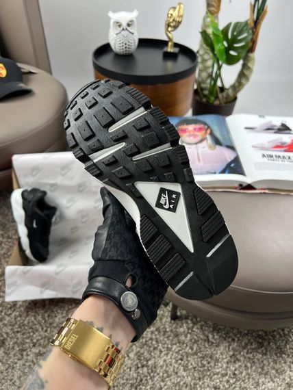Кросівки Air Huarache Black White (шкіра , текстиль) весна / літо / осінь 40 25 | Зображення 3