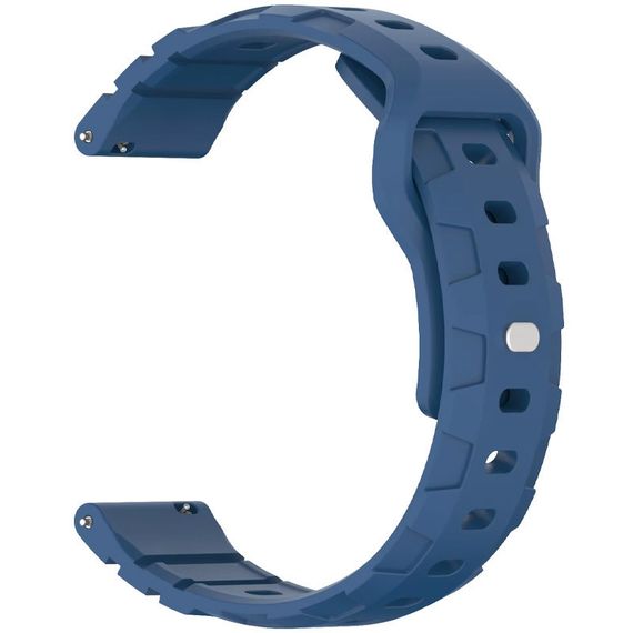 Силіконовий ремінець Defense для Smart Watch 20mm Blue | Зображення 4