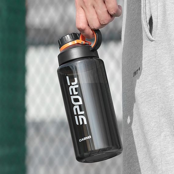 Пляшка для води CASNO 1000 мл KXN-1236 Сіра | Зображення 5