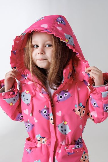 Куртка для дівчинки B-2323 80 см Малиновий (2000990256935D) shop (2000990256935) | Зображення 3