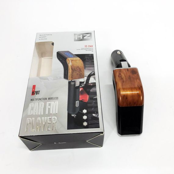 Блютуз фм трансмітер, Передавач для музики в машину, Автомобільний модулятор для флешки WY-76 | Зображення 1