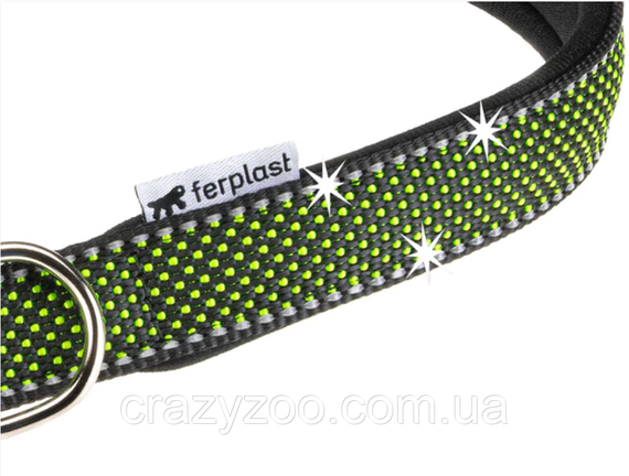 Нашийник для собак Ferplast Daytona Deluxe C15/35 нейлоновий зелено-чорний 1.5х27-35 см 77202017 | Зображення 2