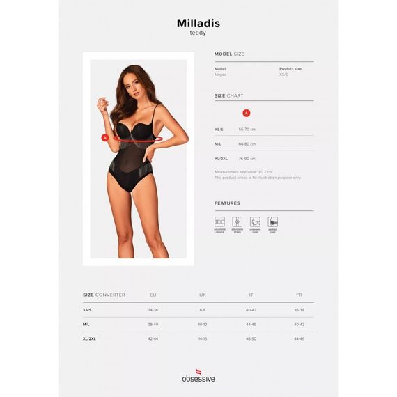 Боді Obsessive MILLADIS XS/S | Зображення 3
