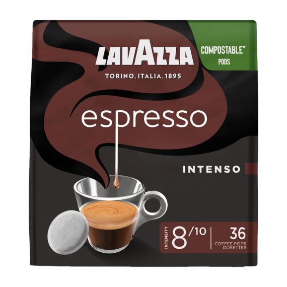 Кофе в чалдах Lavazza Espresso Intenso 36 шт Philips Senseo 62 мм Италия Лавацца сенсео