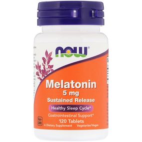 Мелатонін Now Melatonin 5mg SR 120 tabl