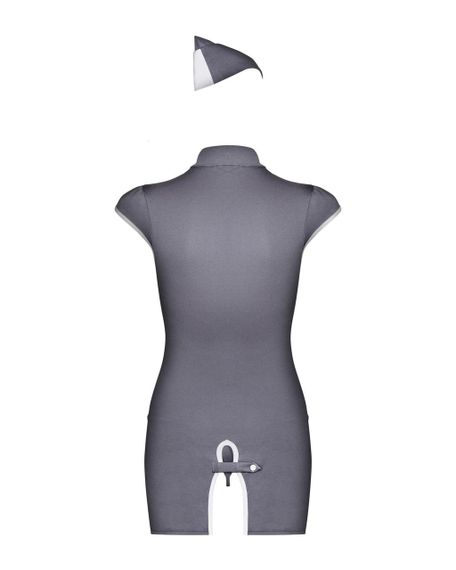 Obsessive Stewardess 3 pcs costume grey S/M | Зображення 5