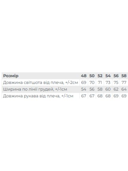 Світшот чоловічий оверсайз однотонний з манжетами Носи своє 48 Сірий (p-11712-212373) | Зображення 5