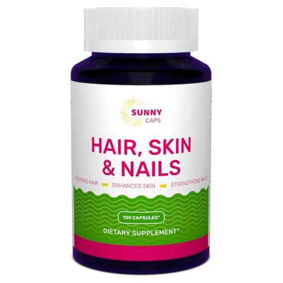 Комплекс для шкіри, волосся, нігтів Sunny Caps Hair, Skin & Nails 100 Caps