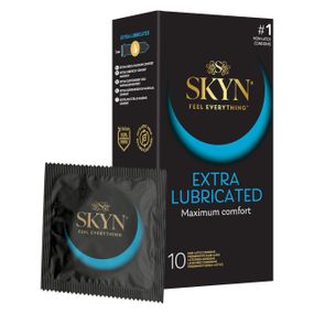 Безлатексні преміум-презервативи SKYN Extra Lubricated 10 шт, на 40 % більше змазки Sex Aura