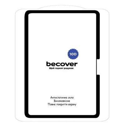 Стекло защитное BeCover 10D Apple iPad Pro 13&quot; M4 2024 Black (711678) | Зображення 1