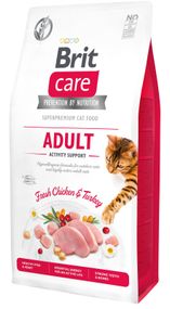 Корм Brit Care Cat Grain Free Adult Activity Support сухий беззерновий для дорослих котів для дорослих котів, що живуть на вулиці 7 кг