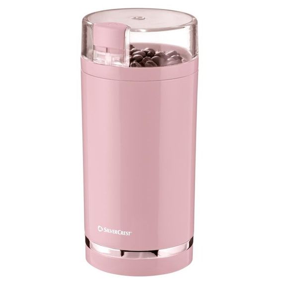 Кофемолка электрическая Silver Crest SKMS 180 B1 180 Вт ножевая 70 г розовая