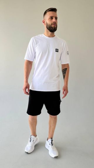 Чоловічий літній костюм Stone Island білий | Зображення 4