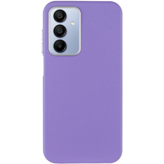 Кожаный чехол Leather Case Metal Buttons для Samsung Galaxy A25 5G Light Purple | Зображення 1