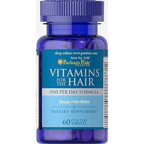 Комплекс для шкіри, волосся, нігтів Puritan's Pride VITAMINS for the HAIR 60 Tabs