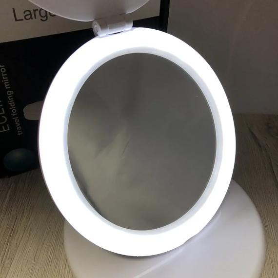 Дзеркало з LED-підсвіткою кругле Large LED Mirror (складне, 5X) | Зображення 4
