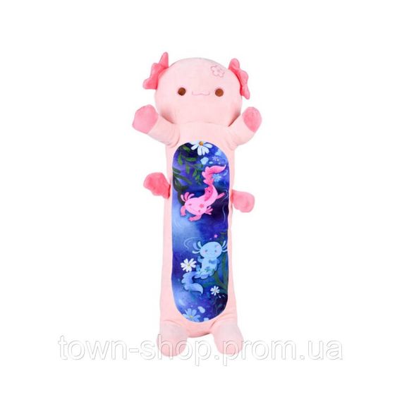 Мягкая игрушка-подушка "Аксолотль-батон" HKF2206(Pink) размер 100 см