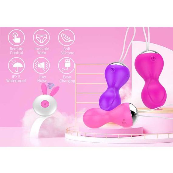 Вагінальні кульки Кегеля з вібрацією 12 режимів Фіолетовий | Зображення 5