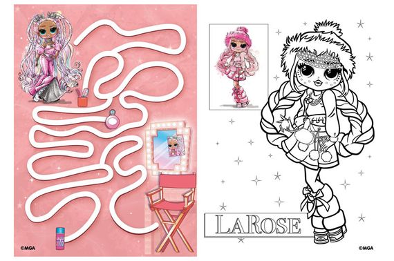Розмальовка зі стікерами LCB2 "L.O.L. Fashion Show LaRose" Ideyka | Зображення 1