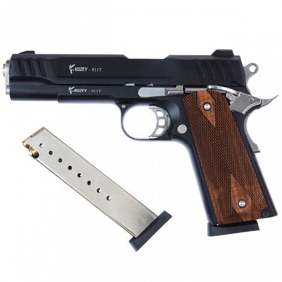 KUZEY 911T#1 Black/Brown Wooden Grips + магазин | Зображення 1