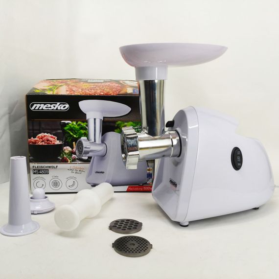 Мясорубка обычная Mesko MS 4809 1500Вт, Электромясорубки для дома для бара, Мощная домашняя мясорубка MO-51 | Зображення 5