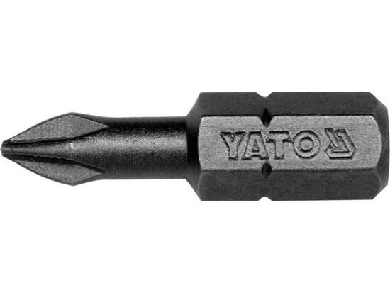 Насадка викруткова YATO  Phillips ACR PH1 x 25 мм. HEX 1/4" 50 (Шт/ Уп.) YT-7807