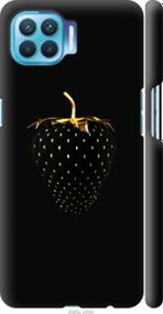 Чохол на Oppo Reno 4 Lite Чорна полуниця "3585m-2099-24368"
