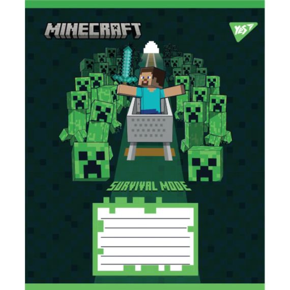 Зошит учнівський YES Minecraft Walls 767564 12 аркушів Різнокольоровий shop (4823092291615) | Зображення 1