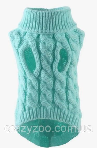 Свитер для собак и котов EcoToys Blue L голубой A: 30 см B: 38 см C: 28 см 6948 | Зображення 1