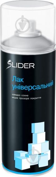 Лак аерозольний SLIDER безбарвний глянець 400 мл
