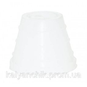 Ущільнювач для чаші з ребрами Силіконовий Білий