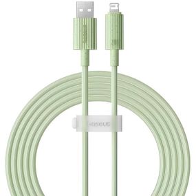Дата кабель Baseus Habitat Series Fast Charging USB to Lightning 2.4A (2m) (P10360200) Natural Green