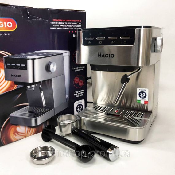 Кофеварка на роботу MAGIO MG-453 960 Вт, Кофеварка для настоящего кофе эспрессо Топ для дома DZ-71 | Зображення 2